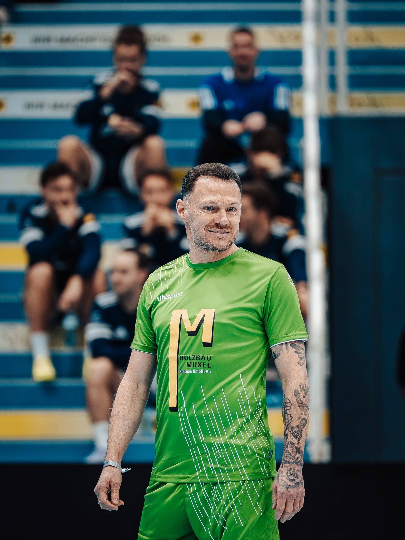 Torhüter im grünen Trikot beim Legendencup 2025 in Hard